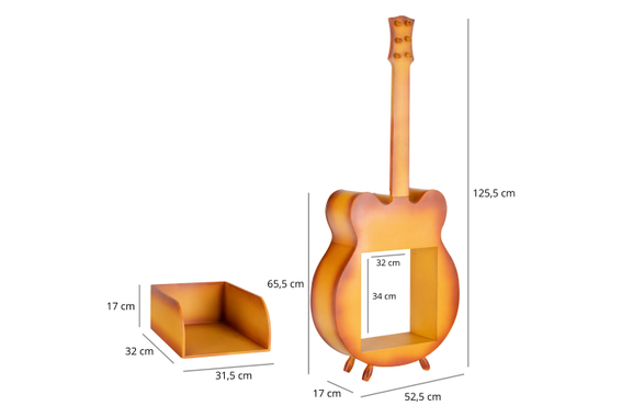 Stagecaptain SR-80 H Schallplattenregal "Django" Sunburst  - Retoure (Zustand: sehr gut) image 6