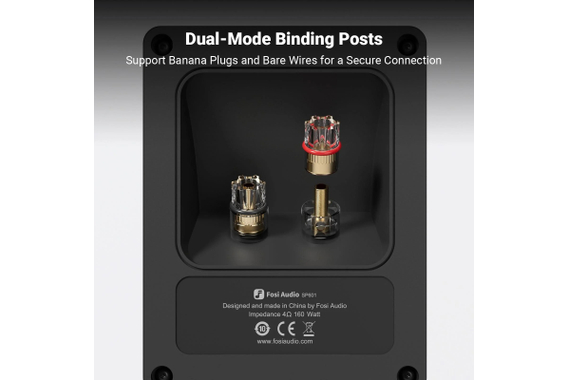 Fosi Audio SP601 Boekenkastluidsprekers Paar Oranje image 6