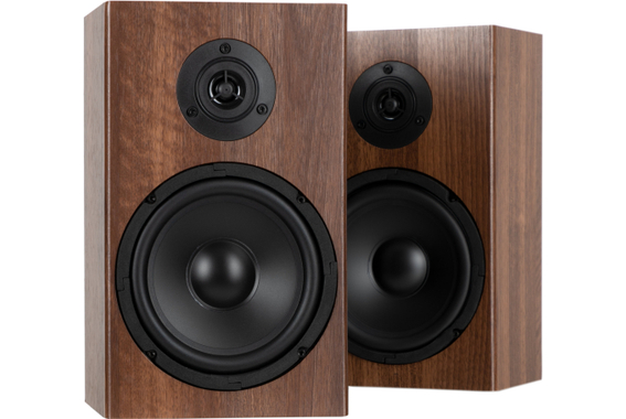 McGrey BSS-265 BR 6,5" HiFi Boekenplankluidsprekers Paar bruin 2x 40W RMS image 6