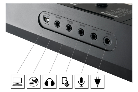 Classic Cantabile CPK-203 Keyboard  - Retoure (Zustand: sehr gut) image 6