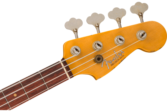 Fender 1960 Precision Bass Relic Super Faded Aged Charcoal Frost Metallic image 6