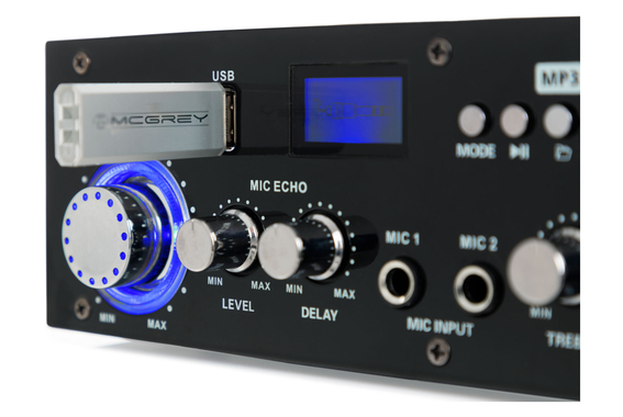 McGrey PA-350BT Bluetooth-Endstufe mit USB/MP3-Player  - Retoure (Zustand: sehr gut) image 6