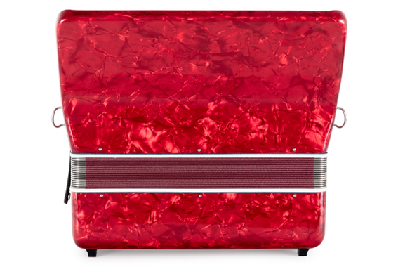 Classic Cantabile 72 Bass Akkordeon "Secondo V" Rot  - Retoure (Zustand: sehr gut) image 6