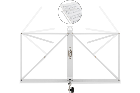 Classic Cantabile 100 Pupitre Medium Blanc Lot de 10 image 6