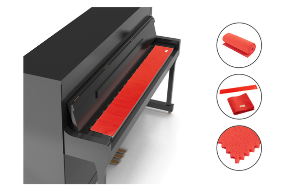 Steinmayer Tapis de Clavier Modèle "Kirstein" Rouge image 6