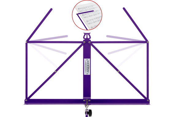 Classic Cantabile 100 Pupitre Medium Lilas 3x Set image 6