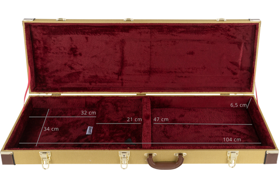 Shaman EGHCRT-1122TW Hardcase Guitare Électrique Tweed image 6