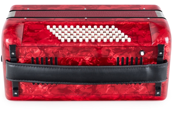 Classic Cantabile 72 Bass Accordeon "Secondo V" Set Rood image 6