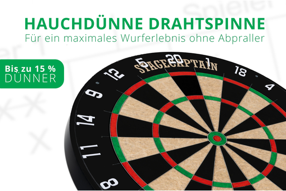 Stagecaptain DBS-1715C BullsEye Champion Cible de Fléchettes + Set Support Or image 6