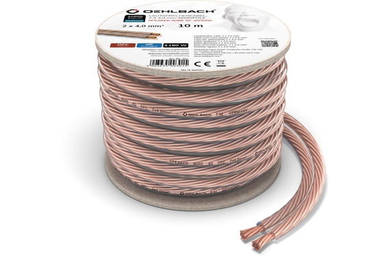 Oehlbach SP-40 / SP-25 Cavo Altoparlante Bi-Wiring Argentato Set 10m image 6