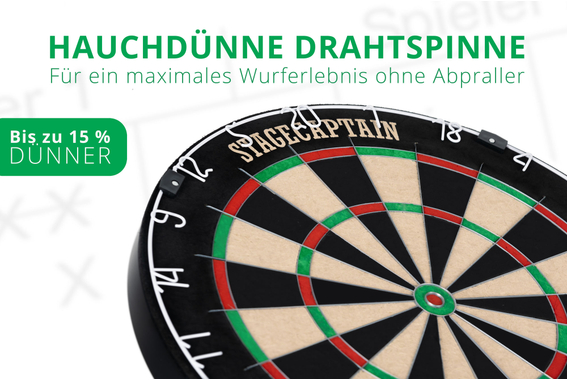 Stagecaptain DBS-1715 BullsEye Pro Cible de Fléchettes + Set Support Or image 6