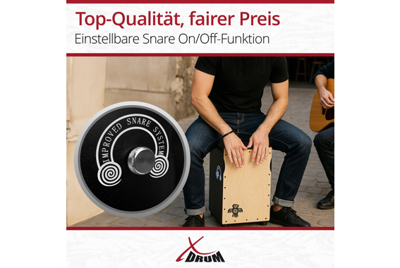 XDrum PERC CP-501 Pro Cajon Peruana Ash Set incl. Scuola di Cajon image 6