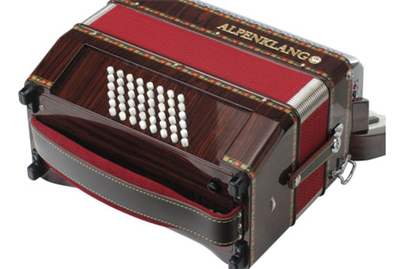 Alpenklang Pro Accordeon II 48 M Set Palissander image 6