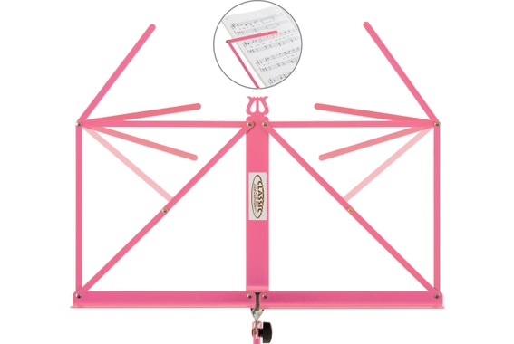 Classic Cantabile 100 Pupitre Medium Rose Set incl. Boîte de Rangement image 6