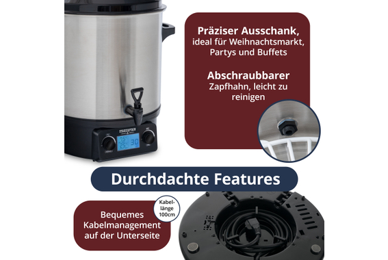 Stagecaptain GWK-27D Glühweinkocher  - Retoure (Zustand: sehr gut) image 6