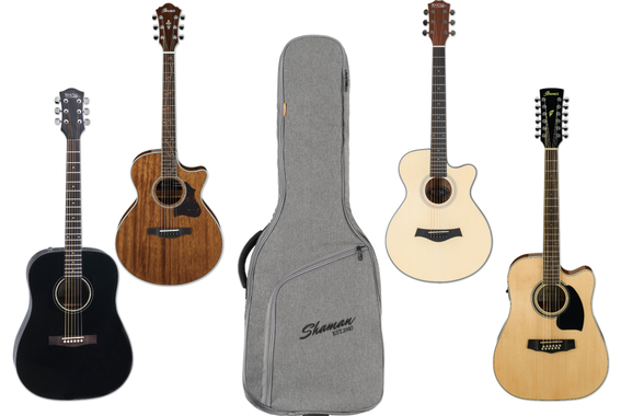 Shaman WGB-115 GY Premium-Line Custodia Per Chitarra Western Grigia image 6