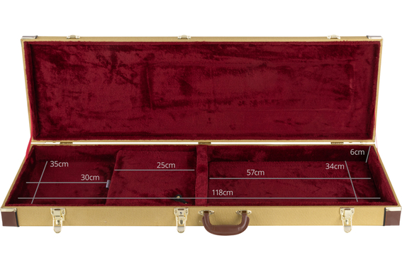 Shaman EBHCRT-2122TW Hardcase E-Bass Tweed image 6