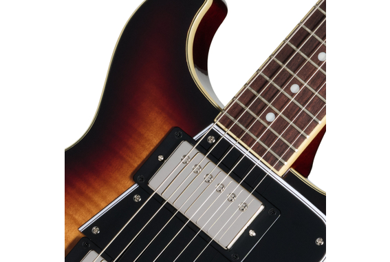 Epiphone Les Paul Special Double Cut Figured Bourbon Burst image 6