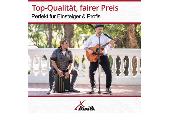 XDrum Cajon Primero Negra inkl. Cajonschule und Tasche  - Retoure (Zustand: sehr gut) image 6