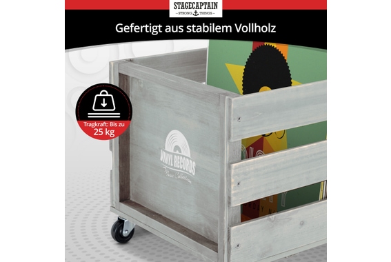 Stagecaptain SPK-100 GY Cassa per Dischi "Emil" Grigia 2x Set image 6