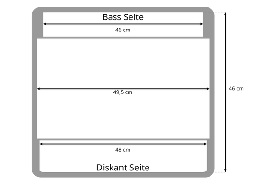 Alpenklang Akkordeontrolley 96 Bass  - Retoure (Zustand: gut) image 6