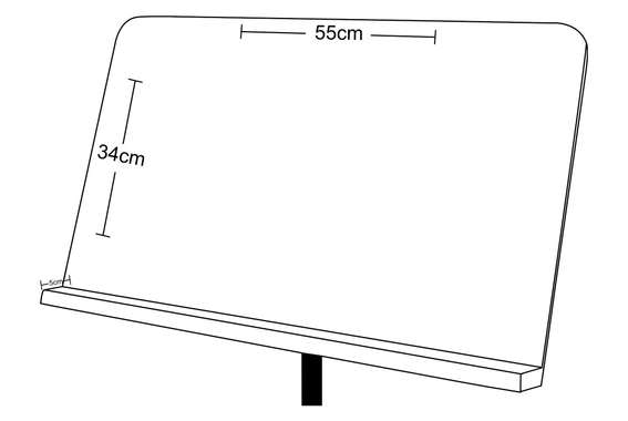 Pupitre d'Orchestre Classic Cantabile Heavy Bois de Rose image 6