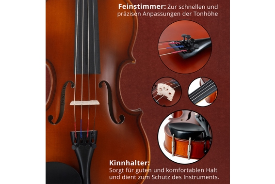 Classic Cantabile Student Violinset 1/8 image 6