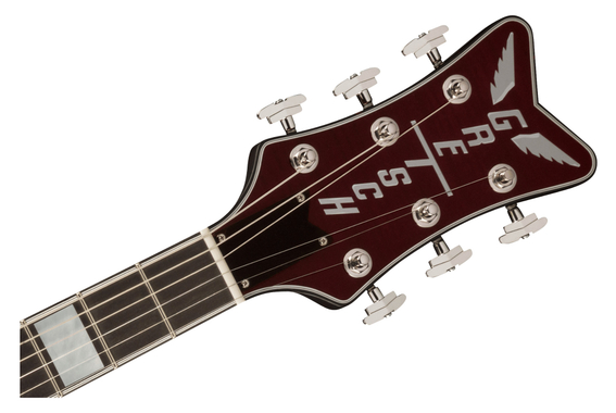 Gretsch G6134TFM-NH Nigel Hendroff Signature Penguin Dark Cherry Metallic Flame image 6