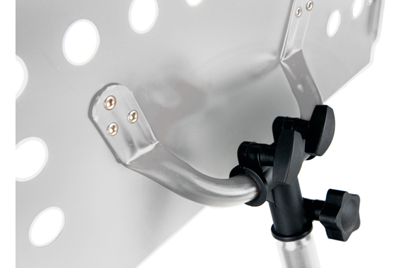 Classic Cantabile Pupitre D'Orchestre En Tôle Perforée Heavy Blanc Lot De 3 image 6