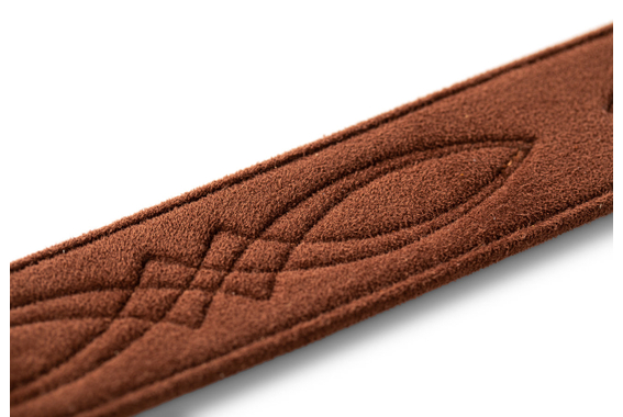 Taylor 2" Vegan Leren Gitaarband Medium Brown image 6
