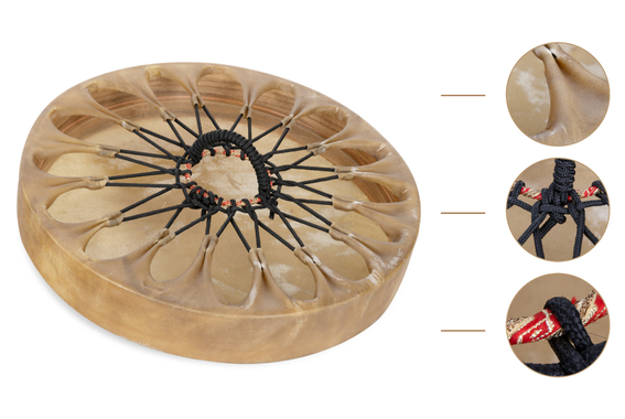 Classic Cantabile TSD-18 Traditionele Sjamanentrommel met Paardenhuid 18" Set met Tas image 6