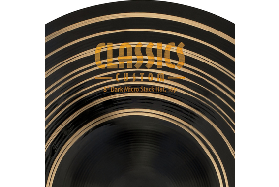 Meinl CC8DAH Classics Custom Dark Micro Stack Hats 8" image 6