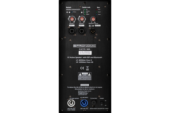 Pronomic C-215 MA 15" Aktivbox 2000 Watt Stereo Set  - Retoure (Zustand: sehr gut) image 6