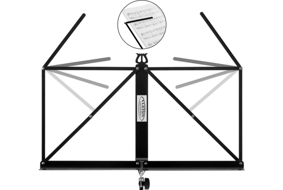 Classic Cantabile 100 Pupitre Medium Noir Lot de 3 image 6