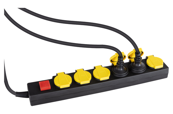 Stagecaptain OPSS-6 YE Multiprise Extérieure 6 Prises Avec Interrupteur IP44 Lot De 10 image 6