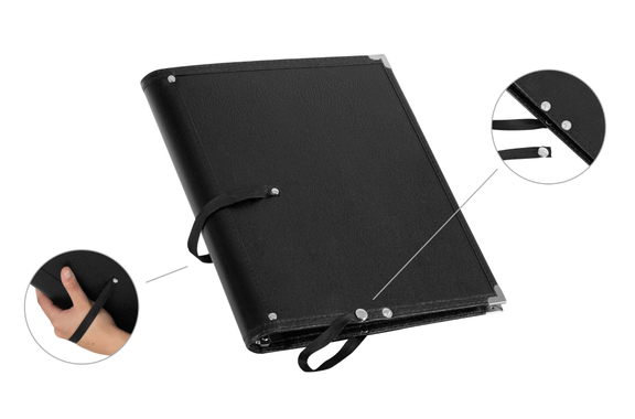 Classic Cantabile Deluxe Music Folder Black 5-Pack image 6