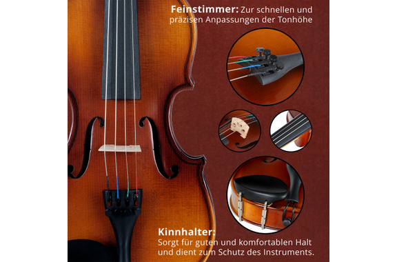 Classic Cantabile Student Violinset 1/4 image 6