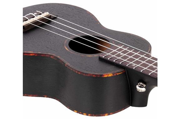 Cascha Premium Mahogany Soprano Left-Handed Ukulele Set Black image 6