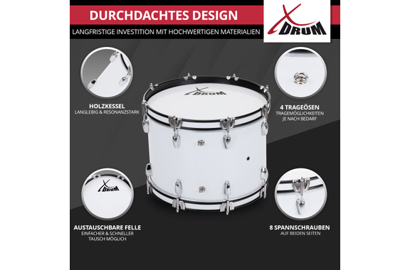 XDrum MBD-218 Grosse Caisse De Marche 18" x 12" image 6