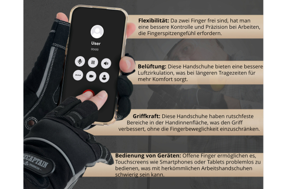 Stagecaptain RGL-2F Rigger Handschoenen Maat XL image 6