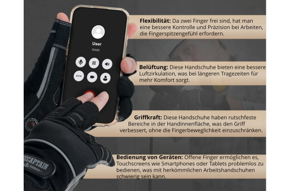 Stagecaptain RGL-2F Rigger Handschoenen Maat XL 5x Set image 6