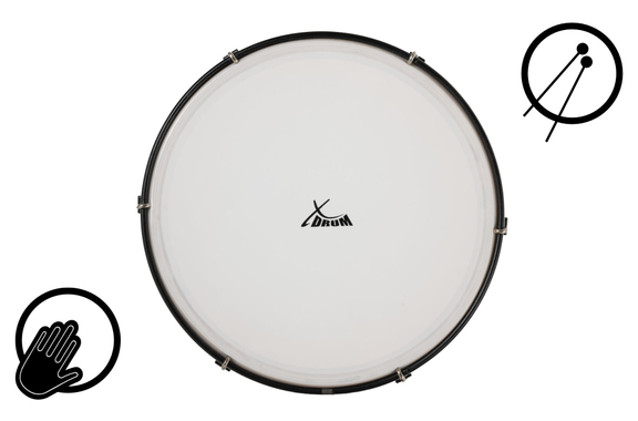 XDrum HTM-10K Handtrommel met Slagstok 3x Set image 6