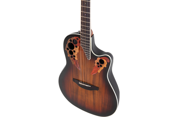 Ovation Celebrity Elite Plus CE48P Super Shallow Koa Burst image 6