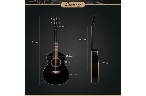 Shaman ABM4-50E-BK Akustik Bass Schwarz  - Retoure (Zustand: sehr gut) image 6