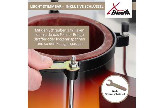XDrum Bongos Club Vintage Sunburst image 6