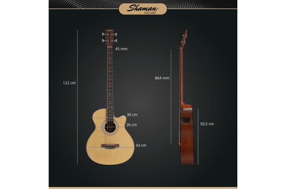 Shaman AB4-50CE-NT Basse Acoustique Naturelle image 6
