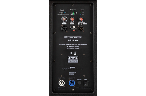 Pronomic C-210 MA Caja Activa 10" 400 Vatios Set con Soportes image 6