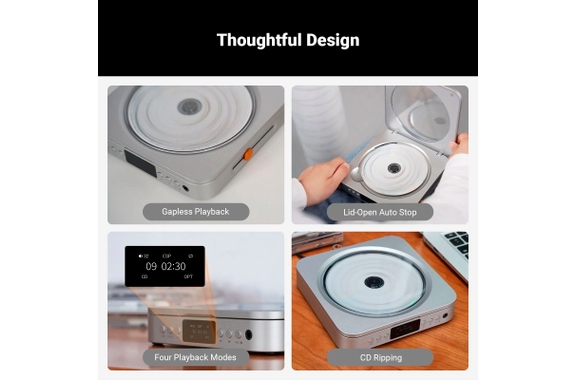 Fosi Audio Merak Kompakt CD-Player mit Fernbedienung image 6