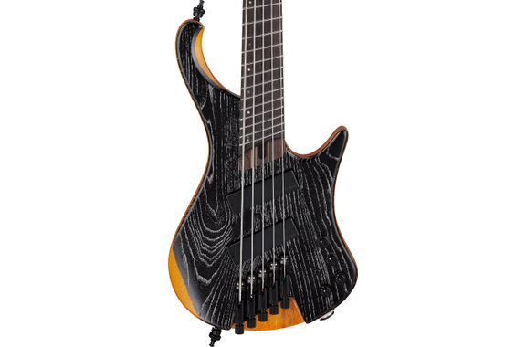 Ibanez EHB1135MS-SKL E-Bas Silver Wave Black Low Gloss image 6