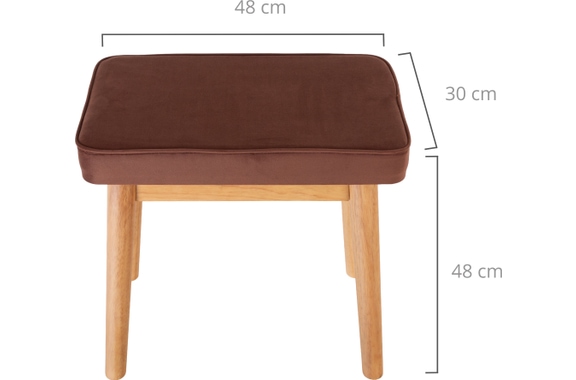 Classic Cantabile Banc De Piano Design Velours Chêne image 6